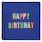 Serviettes de table bleues « Happy Birthday » de Celebrate It, 20 unités